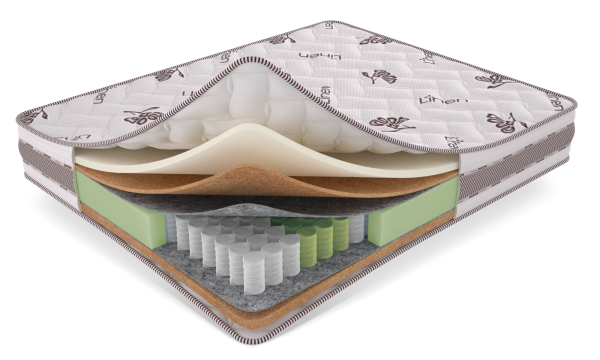 Ортопедический матрас Экосон Комби Плюс с латексом и кокосовым волокном